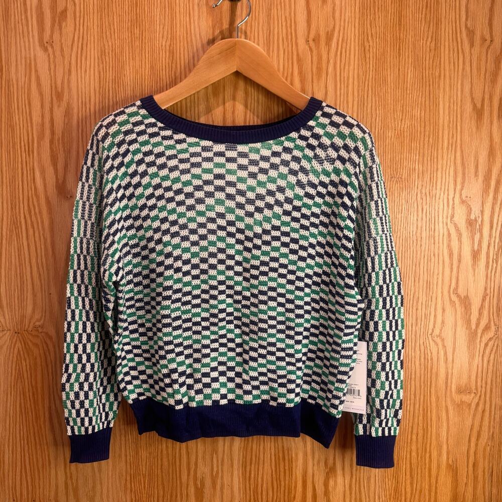 TAVI West Coast Sweater / Small / Mojito Women's Checkered